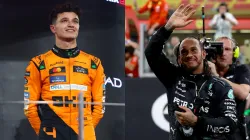 Lando Norris and Lewis Hamilton.