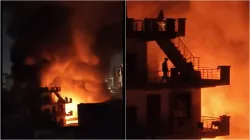 Massive fire breaks out in Gurugram's locality