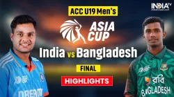 India vs Bangladesh U19 Asia Cup Final.