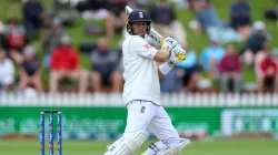 Joe Root scored 32 off 42 during England's first batting innings in the third Test against New Zealand in Hamilton