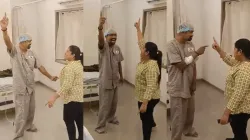 Vinod Kambli shows his dancing moves in the hospital.