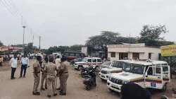 Heavy police deployment was made in the village