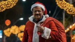 Arvind Kejriwal Santa Claus Christmas 2025