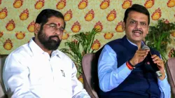 Maharashtra Chief Minister Devendra Fadnavis with Deputy Chief Minister Eknath Shinde 