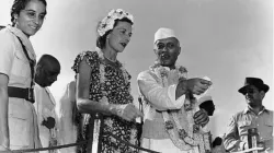 B R Ambedkar, Nehru, Edwina Mountbatten 