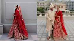 PV Sindhu wedding attire decoded: Ace badminton player slays in a crimson red Sabyasachi lehenga