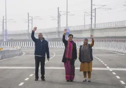 Punjabi Bagh flyover opened for the general public. 