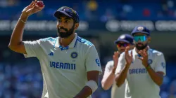 Jasprit Bumrah acknowledges a rousing applause from the crowd.