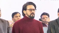 BJP MP Anurag Thakur released the party's poll manifesto for the Delhi Assembly election. 