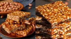 crispy peanut jaggery chikki