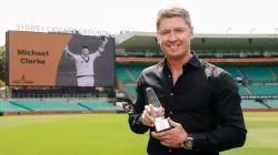 Michael Clarke was inducted in Australian Cricket's Hall of Fame at the SCG