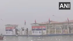 Floating police chowki in Prayagraj