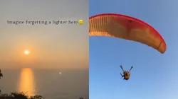 Video of man asking paraglider for lighter goes viral