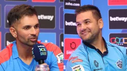 Durban Super Giants captain Keshav Maharaj and Pretorial Capitals skipper Rilee Rossouw.