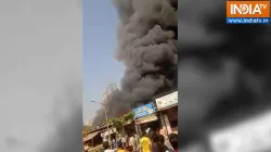 Mumbai fire, Mumbai fire at furniture market, furniture market fire in Goregaon east area, Khadakpad