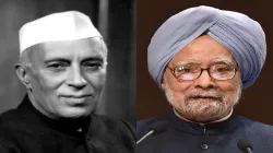 Former Prime Ministers Jawaharlal Nehru and Manmohan Singh. Budget 2025, Union Budget 2025, Budget, Nirmala Sitharaman