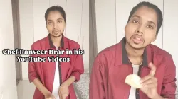 Woman mimics Chef Ranveer Brar's cooking style