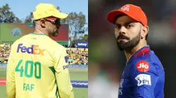 Faf du Plessis and Virat Kohli.