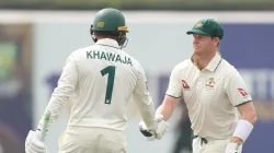 Usman Khawaja and Steve Smith shared a 266-run partnership for the third wicket against Sri Lanka in the first Galle Test