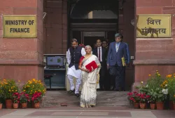 Nirmala Sitharaman ahead of Budget 2025 presentation. 