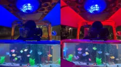 Pune auto with aquarium, neon lights amazes netizens