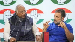 Congress president Mallikarjun Kharge and Leader of the Opposition (LoP) Rahul Gandhi 