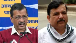 Arvind Kejriwal and Sanjay Singh