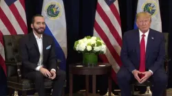 El Salvador's President Nayib Bukele and US President Donald Trump