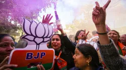 BJP workers celebrate party's victory