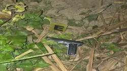 A pistol is recovered from the encounter site