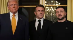 Macron with Zelenskyy and Trump