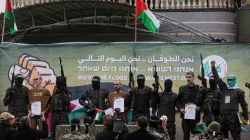 Hamas with Israeli hostages