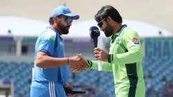 India's Rohit Sharma lost the toss against Pakistan's Mohammad Rizwan during the Champions Trophy clash in Dubai