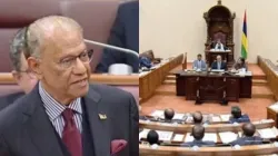 Mauritius Prime Minister Navin Ramgoolam addresses parliament