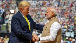 Narendra Modi with Donald Trump