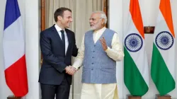 PM Modi with Emmanuel Macron