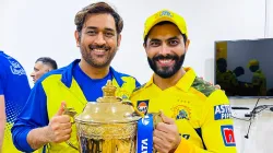 MS Dhoni and Ravindra Jadeja.