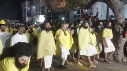 Premanand Maharaj during his padyatra. 