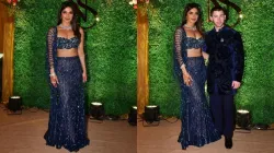 Priyanka Chopra stuns in electric blue lehenga for Siddharth-Neelam sangeet