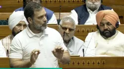 Rahul Gandhi addresses Lok Sabha.