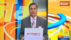 Aaj Ki Baat with Rajat Sharma. 