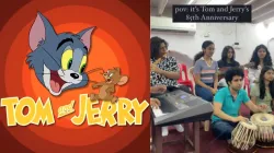 Musicians perform a cover of Tom and Jerry's theme