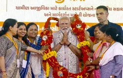 Prime Minister Narendra Modi launches various schemes including G-SAFAL and G-MAITRI in Navsari, Guj