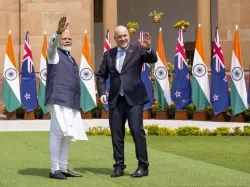 PM Modi meets New Zealand PM Luxon to strengthen bilataral ties. 