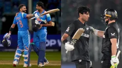 India and New Zealand team players.