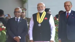 Prime Minister Narendra Modi conferred with Mauritius's highest civilian award by President of Mauri