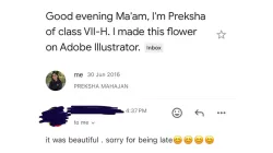  Teacher responds to student's e-mail after 9 years