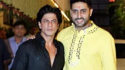 Shah Rukh Khan along with Abhishek Bachchan