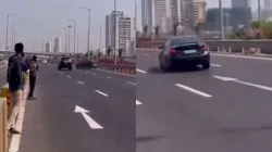 BMW car crashes Mumbai