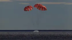 Splashdown of a spacecraft (Representative Image)